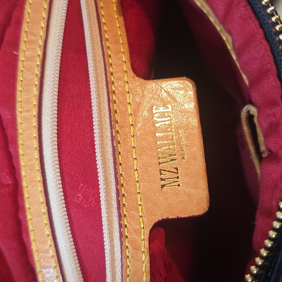 MZ Wallace Black Shoulder Bag with Gold Accents - Picture 10 of 13